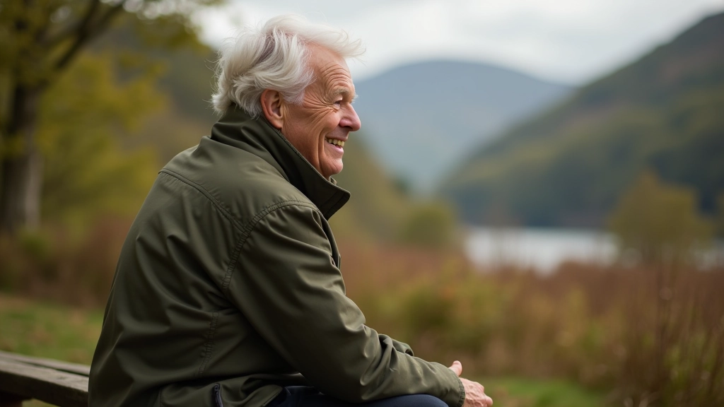 Person resting on woodland bench during a nature walk